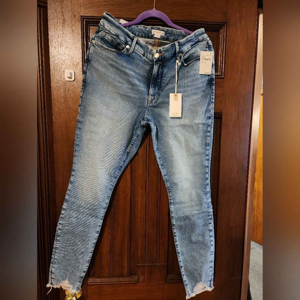 NWT Good American Good Legs Ultimate Skinny Sculpting  Jean with Flat Tummy Tech